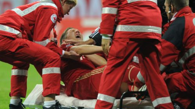 Bastianam Švainštaigeram lauzts atslēgas kauls
Foto: AFP/Scanpix