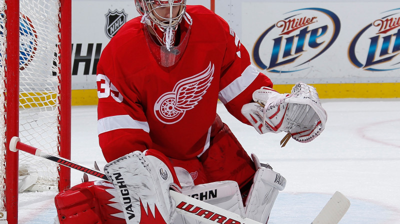 Džimijs Hovards arī šoreiz nebija glābējs - "Red Wings" atkal zaudēja 
Foto: AFP/Scanpix