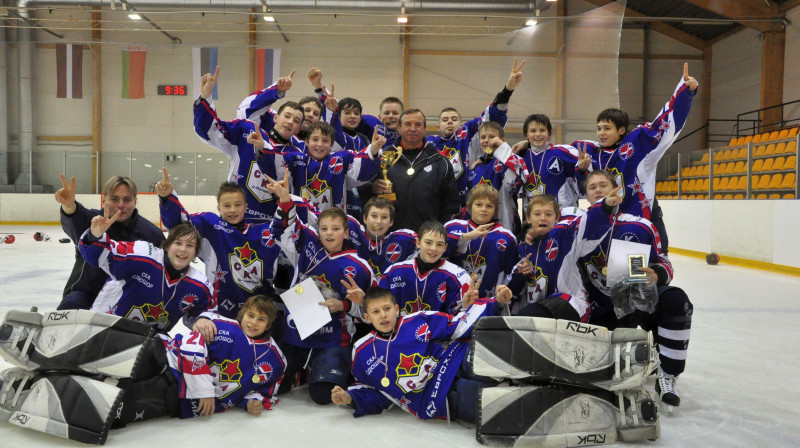 Turnīra uzvarētāji "SKA" hokejisti
Foto: Ivars Račko, Sportacentrs.com