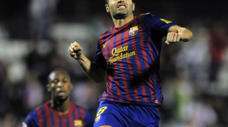 Vienīgo vārtu autors Andress Injesta  (priekšplānā)
Foto: AFP/Scanpix