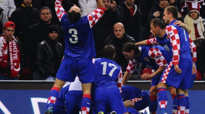 Horvātija svin vārtu guvumu
Foto: AFP/Scanpix