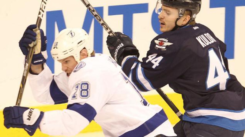 Artūrs Kulda debijas mačā "Jets" rindās
Foto: winnipegsun.com