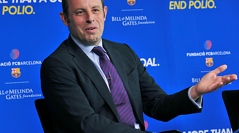 "Barcelona" prezidents un EKA viceprezidents Sandro Rosels 
Foto: AFP/Scanpix