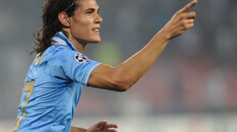 "Napoli" uzbrucējs Edinsovs Kavani
Foto: AFP/Scanpix