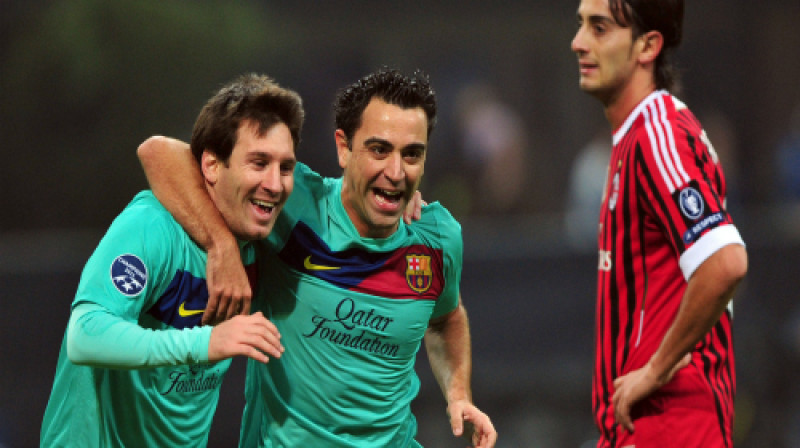 Lionels Mesi un Čavi Ernandess
Foto: AFP/Scanpix