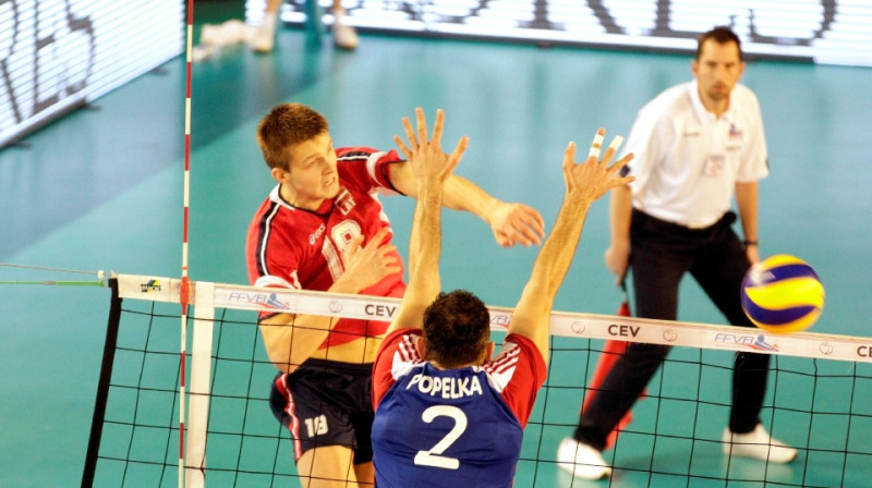 Hermans Egleskalns uzbrukumā
Foto: cev.lu