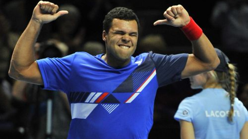 Žo-Vilfrīds Tsonga pirmo reizi spēlēs sezonas finālturnīra pusfinālā
Foto: Reuters/Scanpix
