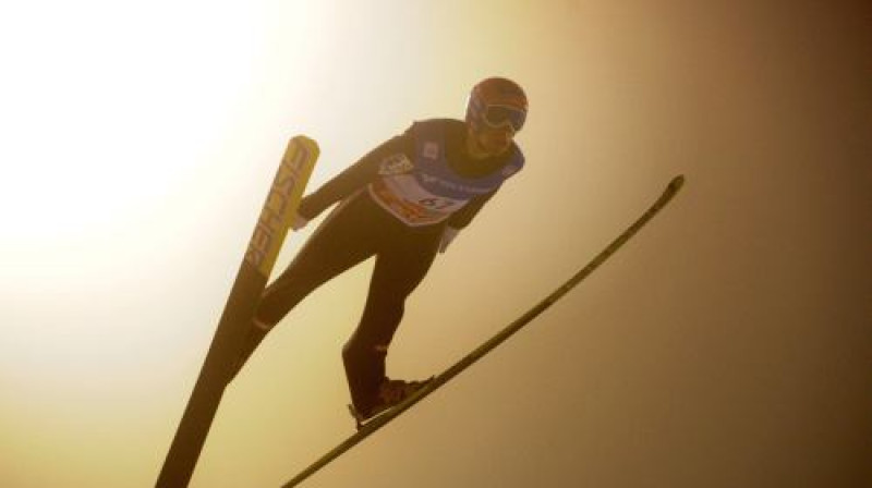 Lidojumā pirmā posma uzvarētājs - austrietis Andreass Koflers
Foto: AFP/ Scanpix