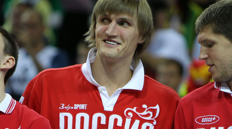 Andrejs Kiriļenko jau izvēlējies nepalikt Krievijā klubu sezonas laikā - vēl tikai jāsagaida piedāvājums no kādas NBA komandas
Foto: Itar-Tass/Scanpix