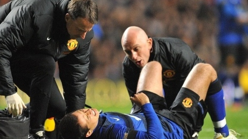 Havjērs Ernandess guvis potītes savainojumu
Foto: EMPICS Sport/Scanpix