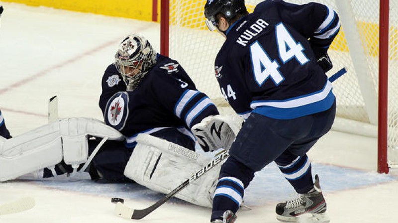 Artūrs Kulda aizsargā vārtus
Foto: Marianne Helm