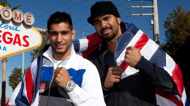 Amirs Kāns un Deivids Hejs
Foto: thesun.cok.uk