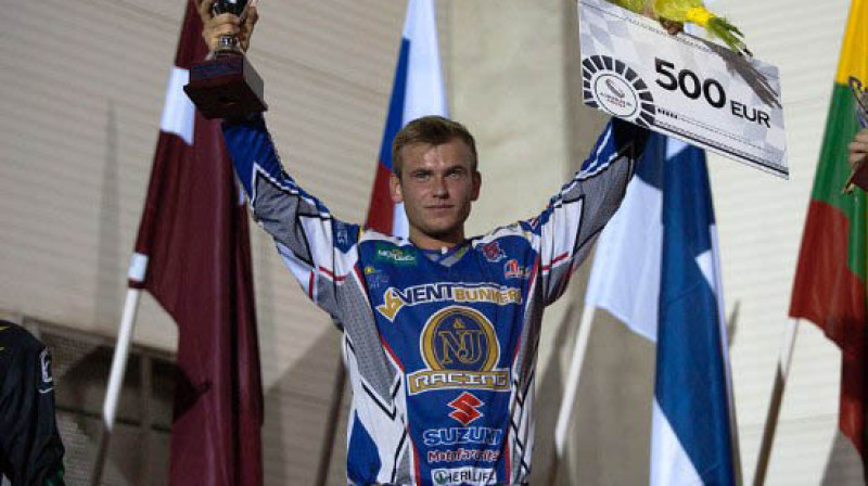 Toms Macuks - 2013. gada Eiropas vicečempions motokrosā Open klasē.
Foto: Maario Ehte/Ruudulipp.ee
