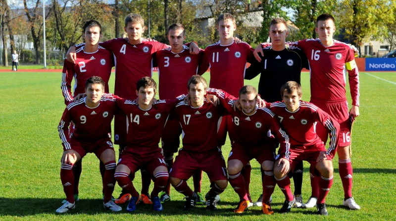 Latvijas U-21 izlase
Foto: Romualds Vambuts, Sportacentrs.com