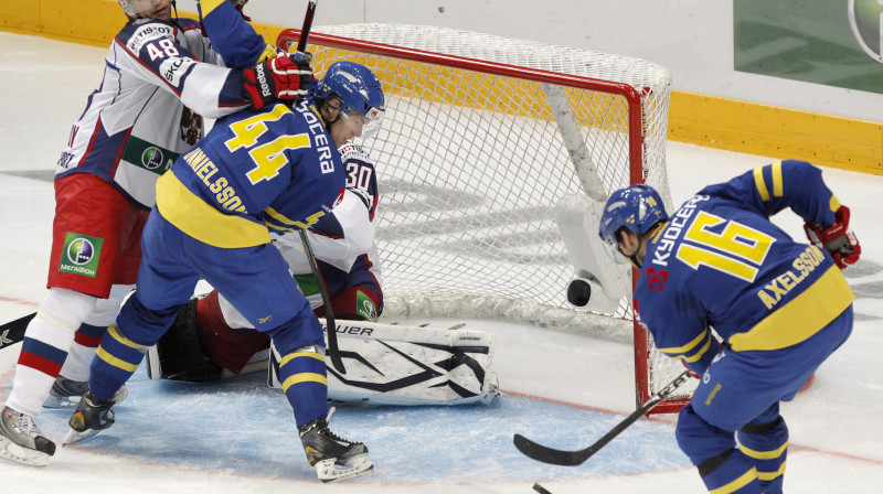 Zviedrija ar uzvaru pār Krieviju nodrošinājusi Pirmā kanāla kausa iegūšanu 
Foto: AP/Scanpix