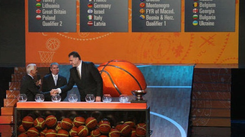 Arvīds Sabonis piedalās EuroBasket 2011 izlozē Viļņā, Lietuvā
Foto: AFP/Scanpix