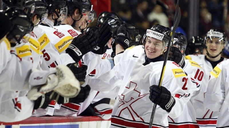 Šveices U-20 hokejisti
Foto: AP/Scanpix