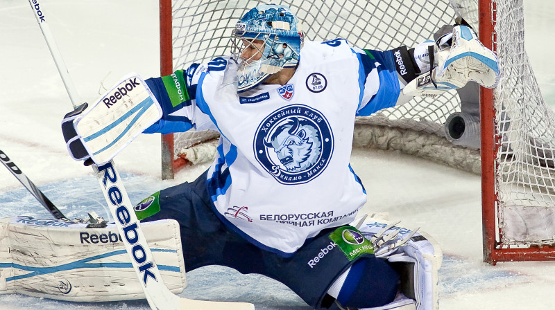 Kevins Lalands uzvarēja "bullīšu" sērijā, palīdzot Minskas "Dinamo" izcīnīt 68. punktu 
Foto: Itar-Tass/Scanpix
