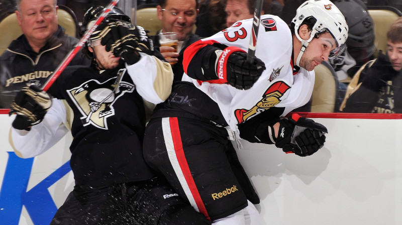 Kaspars Daugaviņš aizvadītās nakts spēlē
Foto: AFP/Scanpix