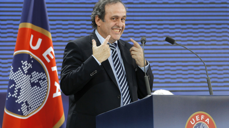 UEFA prezidents Mišels Platini
Foto: AFP / Scanpix