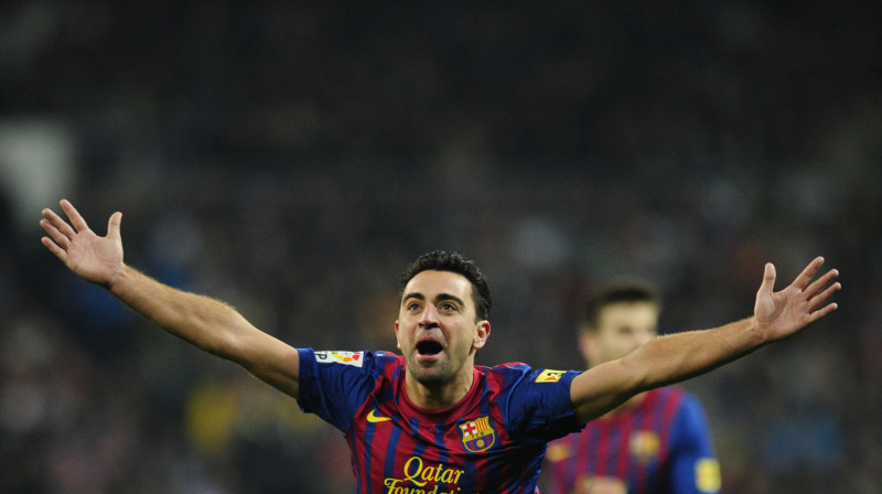 Čavi Ernandess iebalsots par UEFA.com simboliskās izlases kapteini
Foto: AFP/Scanpix