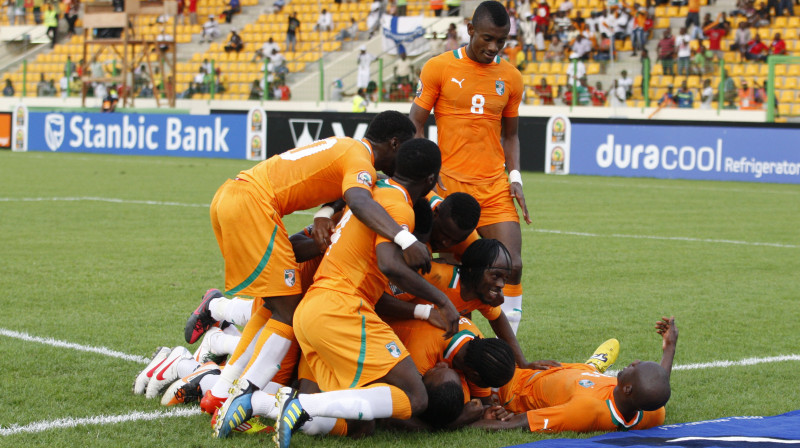 Kotdivuāra atzīmē pirmo vārtu guvumu Āfrikas Nāciju kausā 
Foto: AP/Scanpix