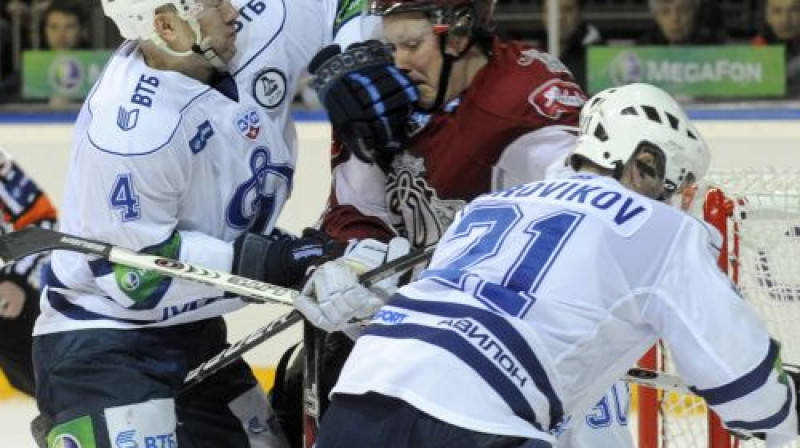 Frēdriks Varjs guva vārtus, taču "Dinamo" kopumā pietrūka kaujinieciskuma
Foto: Romāns Kokšarovs, Sporta Avīze, f64