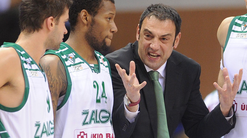 Mants Kalnietis, Sonijs Vīmss un Aleksandrs Trifunovičs - visi trīs piedalīsies 2012. gada LKL Zvaigžņu dienā 
Foto: Itar-Tass/Scanpix