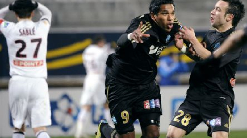 Brandau (nr. 9) atkal kļuva par vienu no spēles galvenajiem varoņiem
Foto: AFP/Scanpix