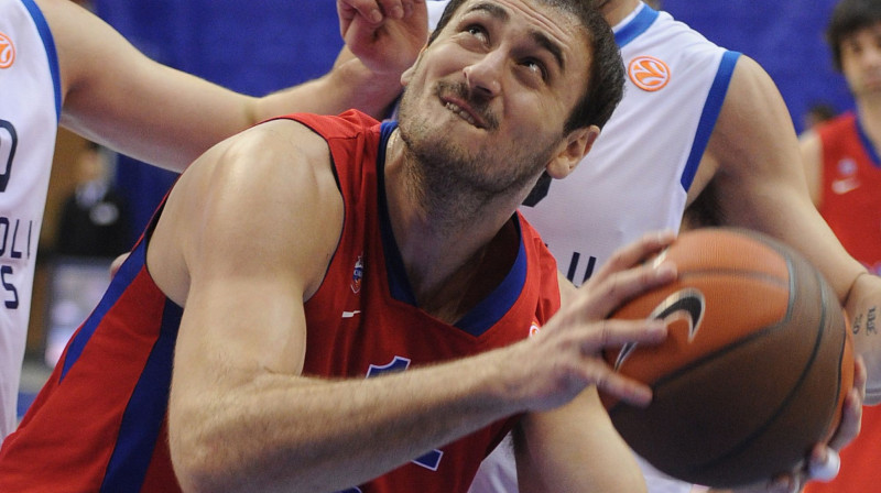 Maskavas CSKA centra spēlētājs Nenads Krstičs otro gadu pēc kārtas iekļauts Eirolīgas piecniekā 
Foto: Itar-Tas/Scanpix