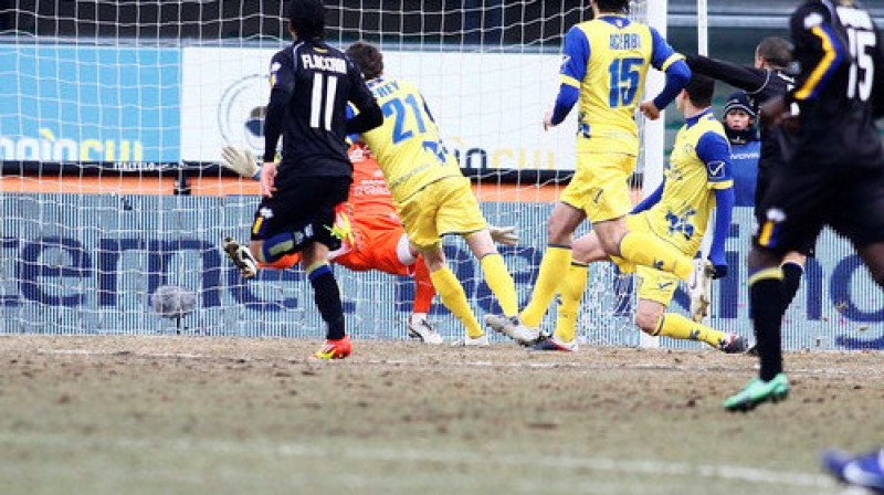 Itālijā iestājusies ziema, kadri no "Chievo" un "Parma" spēles.
Foto: lapresse/scanpix