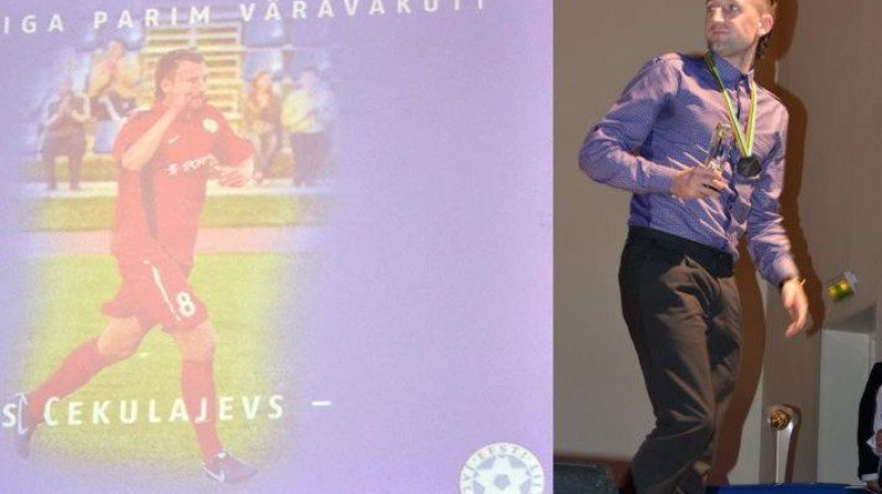 26 gadus vecajam Aleksandram Čekulajevam 46 vārti pērn Narvas "Trans" sastāvā Igaunija čempionātā pagaidām nav palīdzējuši atrast jaunu darba vietu. Foto: no personīga arhīva