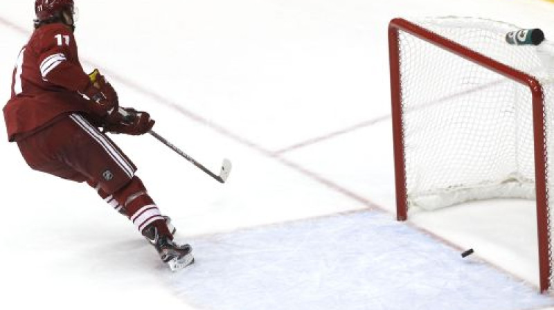 Martins Hanzals pieliek punktu
Foto: AP/Scanpix