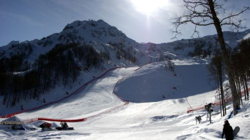 Soču olimpiskā nobrauciena trase
Foto: AFP/Scanpix