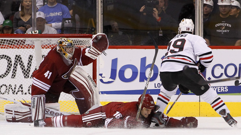 Maiks Smits (41) "Coyotes"  vārtos
Foto: AP/Scanpix