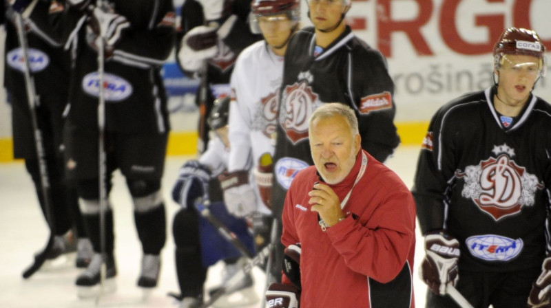 Peka Rautakallio "Dinamo" treniņā 
Foto: Romāns Kokšarovs, Sporta Avīze, f64