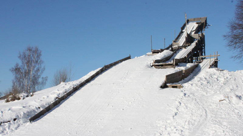 Tāds šis tramplīns izskatās šobrīd...

Foto: Ketija Nuķe