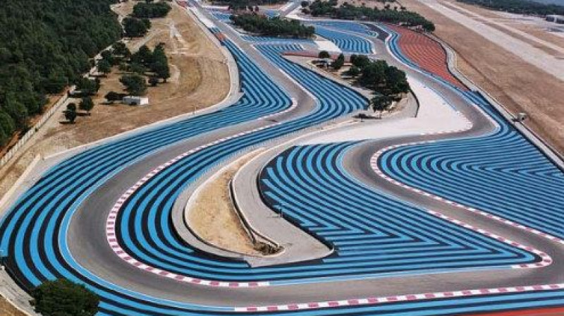 "Paul Ricard" trase Francijā.