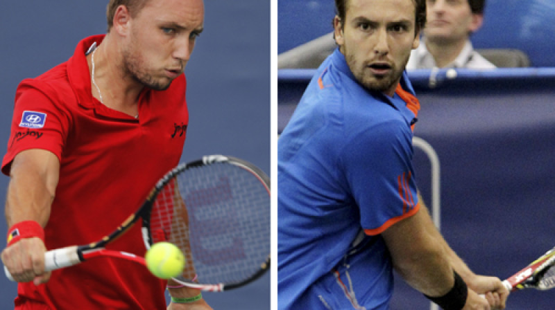 Stīvs Darsiss un Ernests Gulbis
Foto: AFP/Scanpix