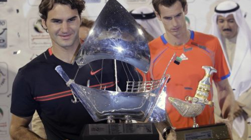 Rodžers Federers ar Dubaijas titulu
Foto: AP/Scanpix