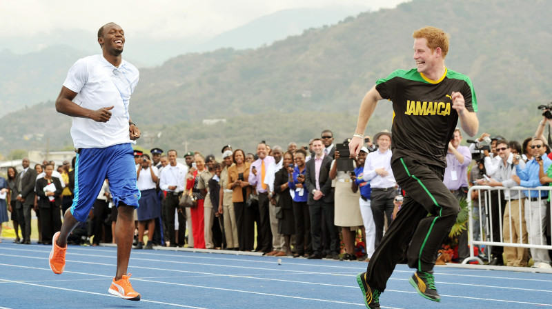 Useins Bolts un princis Harijs
Foto: AP/Scanpix