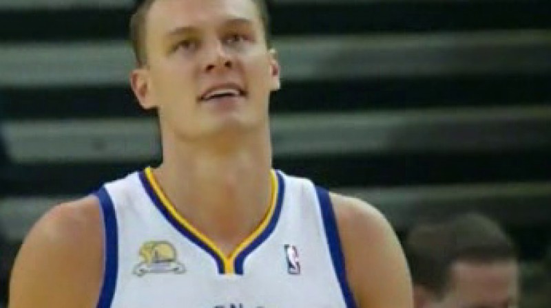 Biedriņš is smiling