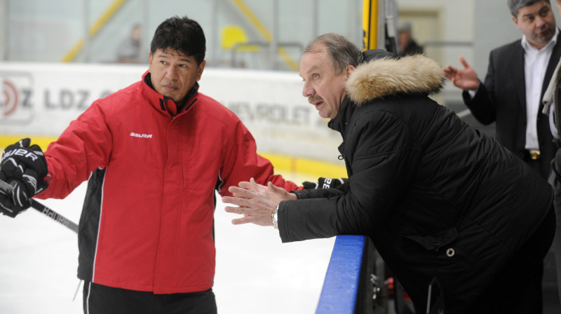 Māris Baldonieks un Teds Nolans
Foto: Romāns Kokšarovs, Sporta Avīze, F64