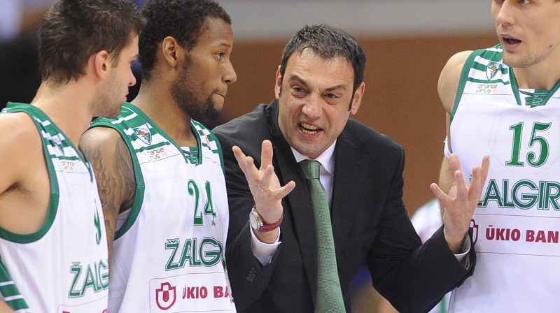 "Žalgira" spēks - Mants Kalnietis, Sonijs Vīmss, Aleksandrs Trifunovičs un Roberts Javtoks 
Foto: Itar-Tass/Scanpix