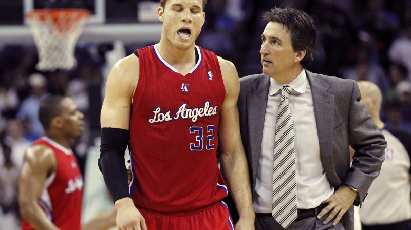 Bleiks Grifins un "Clippers" galvenais treneris Vinnijs del Negro 
Foto: AP/Scanpix