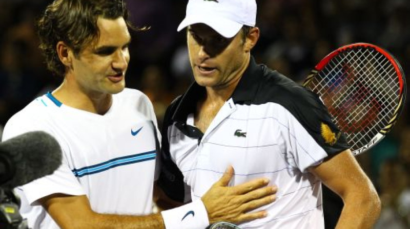 Rodžers Federers un Endijs Rodiks
Foto: AFP/Scanpix