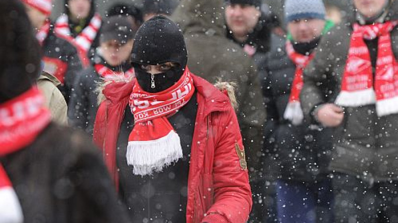 "Spartak" fani spēlē pret "Dinamo"
Foto: ITAR-TASS