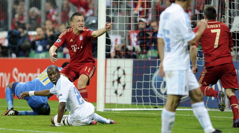Ivica Oličs pēc vārtu guvuma
Foto: AFP/Scanpix