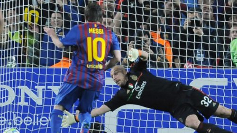 Lionels Mesi gūst pirmos vārtus
Foto: AP/Scanpix