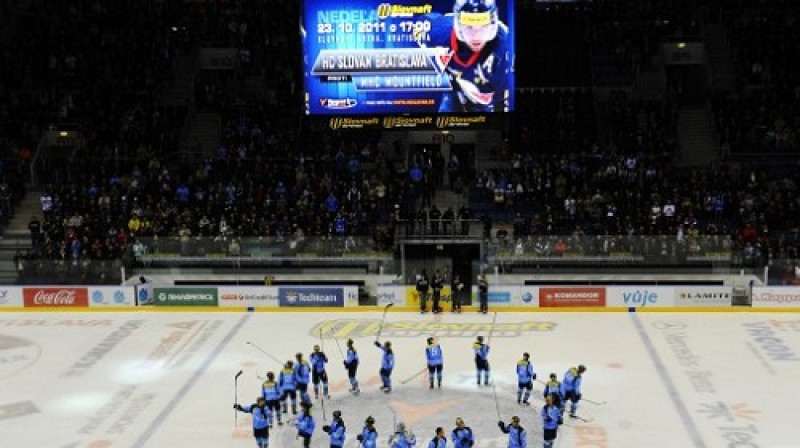 "Slovan" ir gatava spēlēt KHL jau nākamruden
Foto: SITA